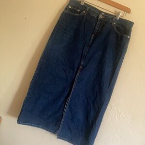 Just USA maxi denim skirt size 15 vintage
